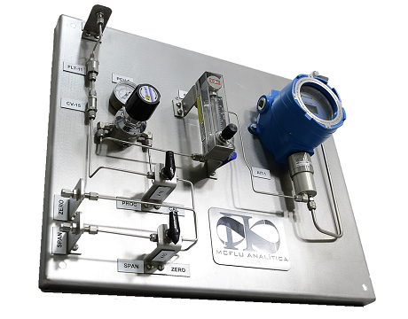 Sistema de análise com Analisador de CO2 - Dioxido de Carbono e Metano CH4 para biogas e biometano